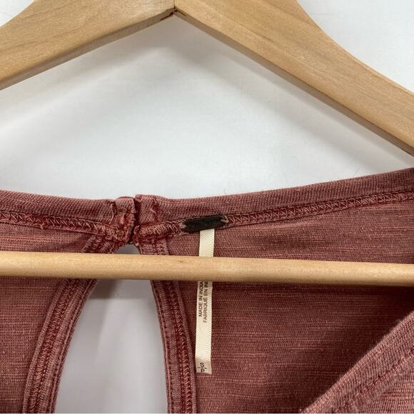 Free People Pink Balloon Dolman Sleeve Embroidered Boho Blouse - Picture 6 of 7